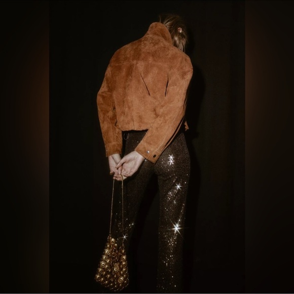 Zara METAL APPLIQUÉ BUCKET BAG - Picture 7 of 9